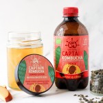 Κομπούχα γεύση 'Ροδάκινο' (400ml) Captain Kombucha