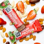 Vegan Μπάρα 'Πρωτεΐνης Φράουλα' Lifebar - Χωρίς Γλουτένη/Ζάχαρη (40γρ) Lifefood